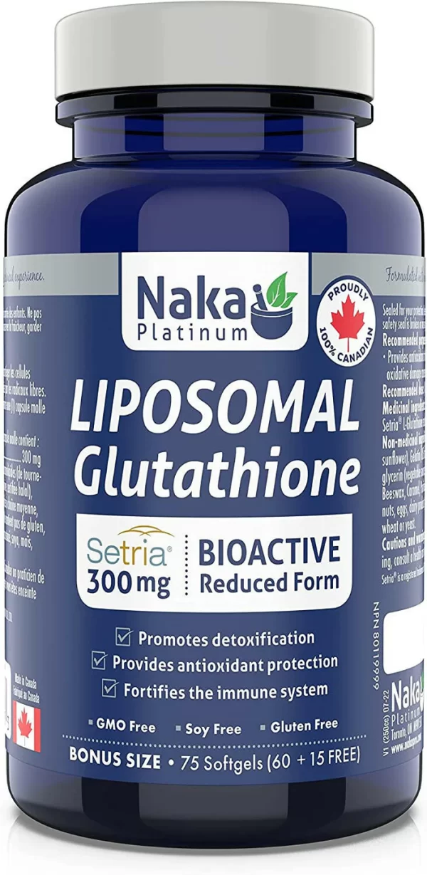 Naka Platinum Liposomal Glutathione 300mg, 75 Softgels