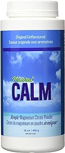 Natural Vitality calm magnesium citrate powder unflavoured, 16oz